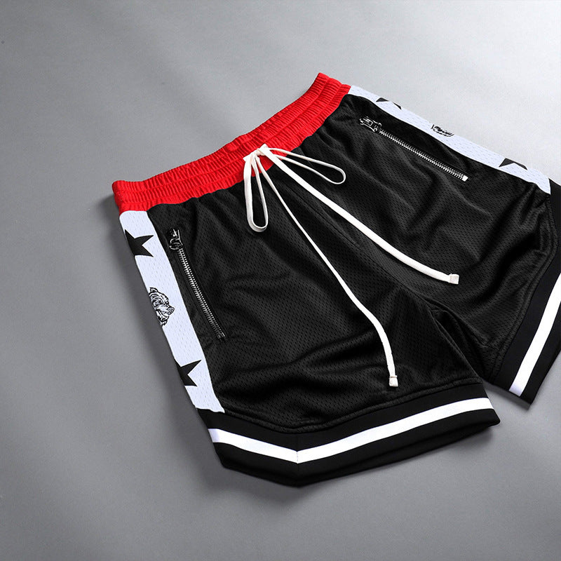 Men's mesh fitness sports shorts