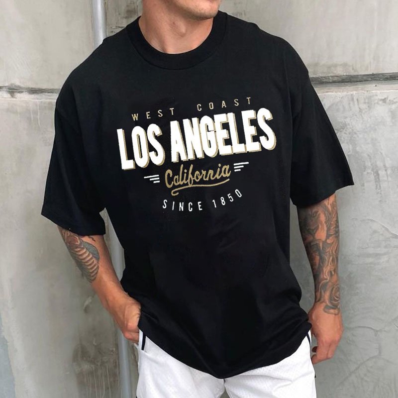 LA Vintage Print Short Sleeve T-Shirt