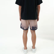 Tide brand art retro print casual shorts