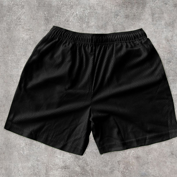 Trendy casual retro street mesh shorts