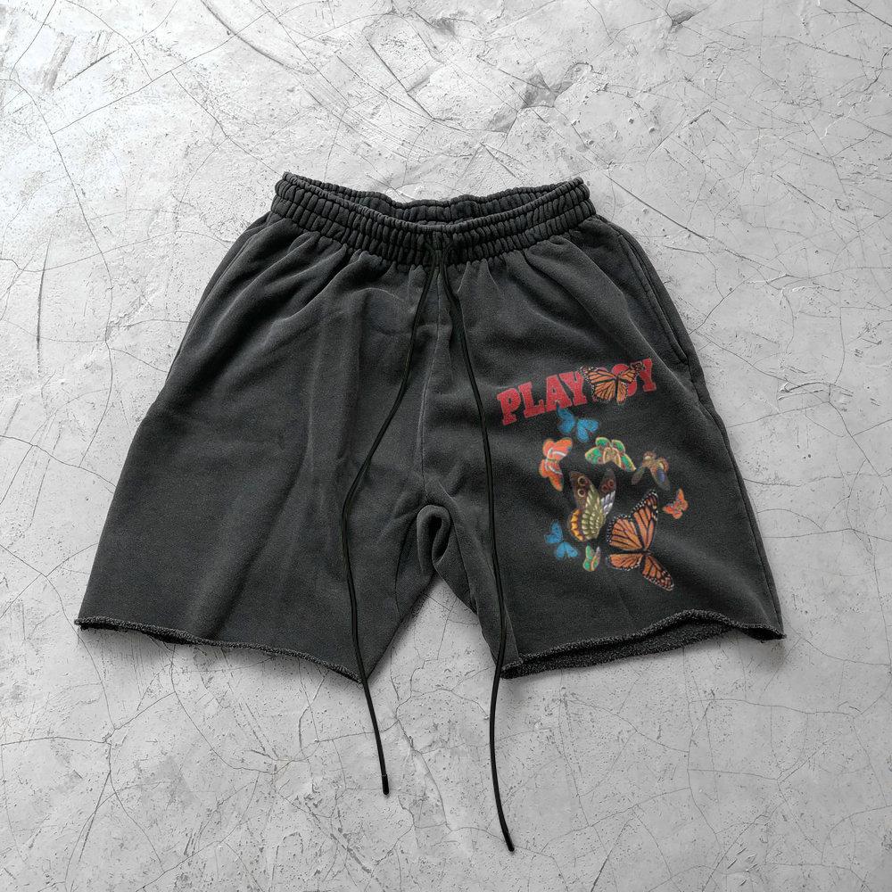 Casual retro street style butterfly shorts