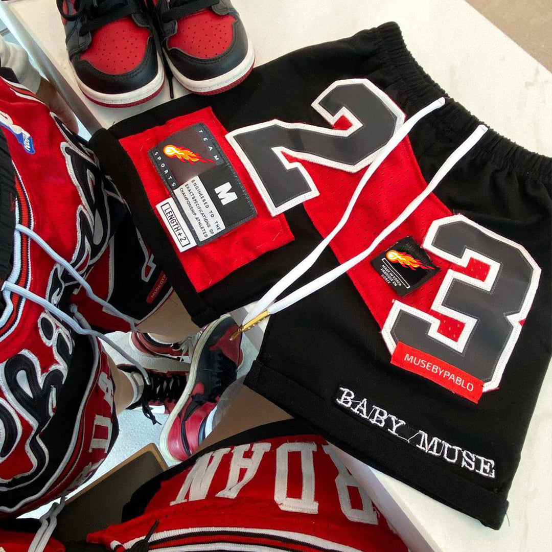 Limited Edition 23 Collage Meteor Street Track Shorts