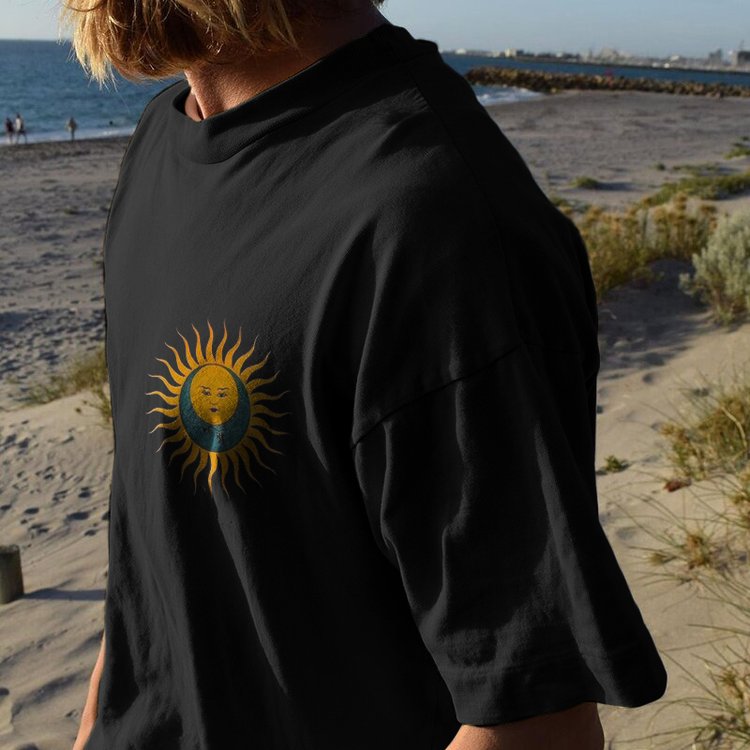 Sun Graphic Print Resort Short Sleeve T-Shirt
