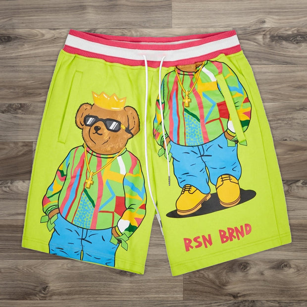 Personality Bear Fashion Retro Sports Shorts