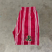 Vintage Street Stripe Print Mesh Shorts