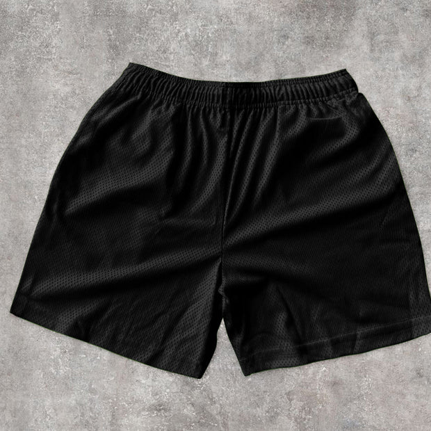 Trendy casual printed mesh sports shorts