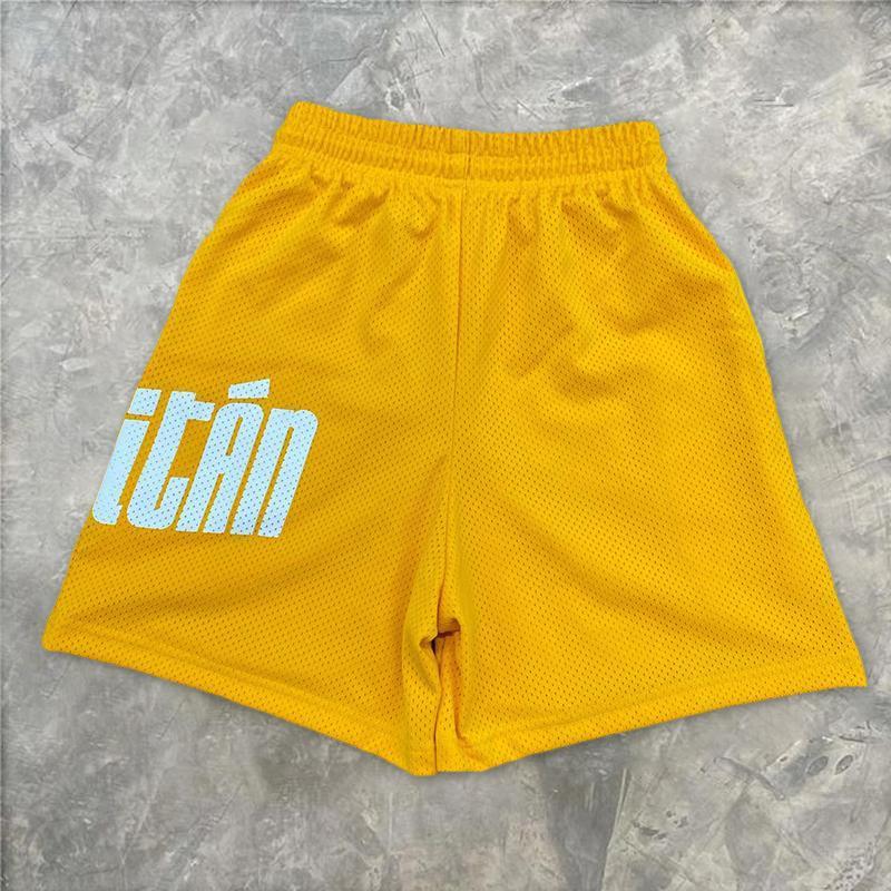 Personalized printed mesh track shorts