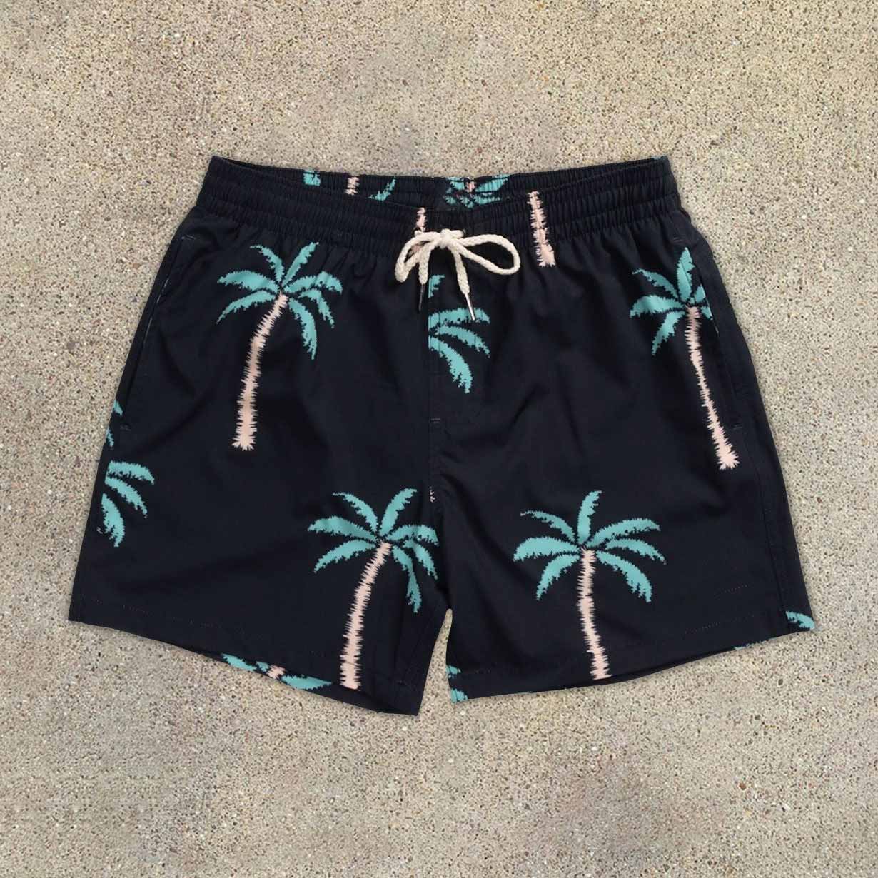 Coconut Tree Vintage Casual Beach Shorts