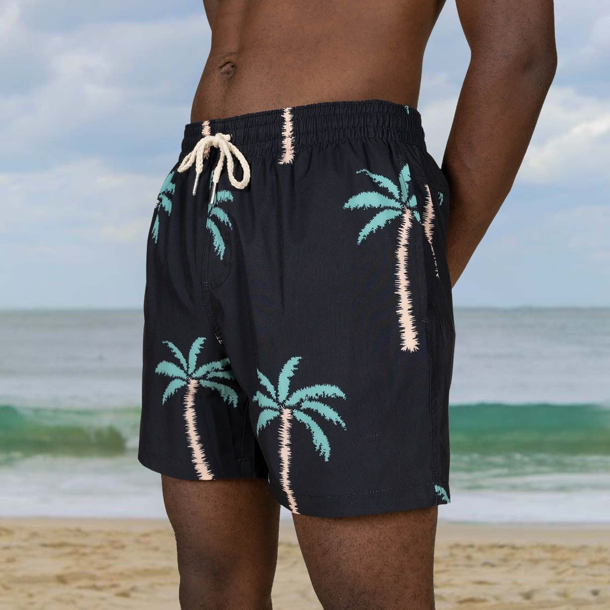 Coconut Tree Vintage Casual Beach Shorts