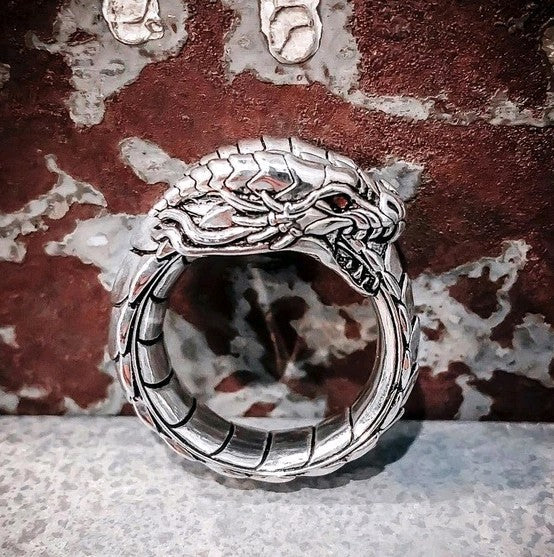 Norse mythology dragon amulet ring ring