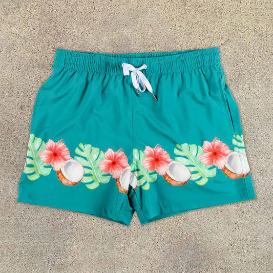 Retro fashion seaside resort style beach shorts