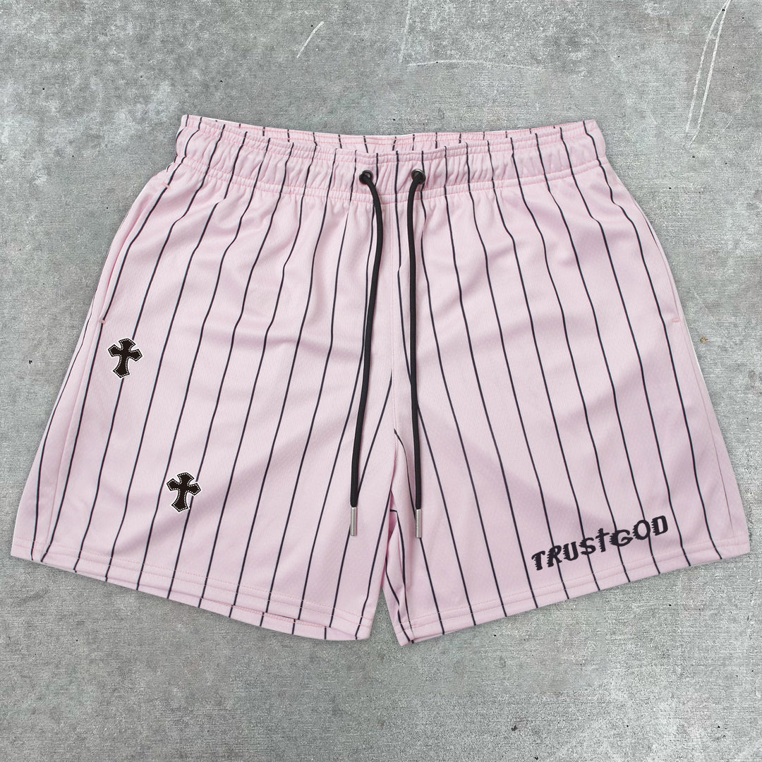 Tide brand fashion striped mesh shorts